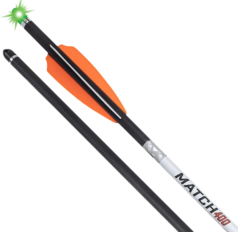 Tenpoint HEA7693 Match 400 Alpha Blaze Carbon Arrows 20" .004 Straightness - 3 Pack (Green)