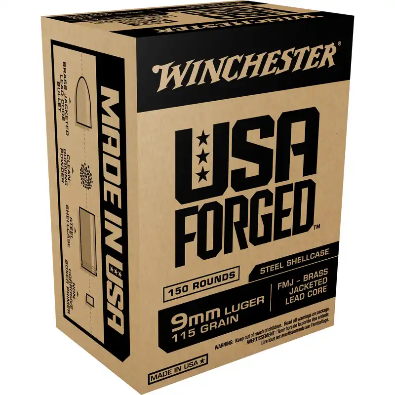 Winchester USA 9mm 115gr FMJ 1000 Rounds