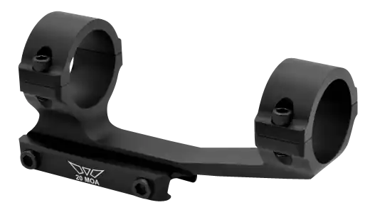 Warne V4012M 30mm Matte Black MSR Scope Mount/Ring Combo with 20 MOA Adjustment