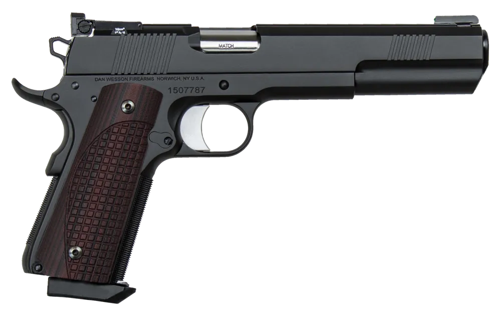 Dan Wesson Bruin 10mm Auto Pistol - Stainless Steel, Black Duty Slide, Brown G10 Grip