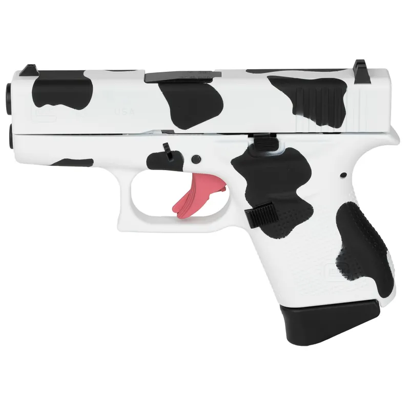 GLOCK 43 9MM 6-Round Cow Print Edition