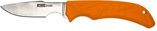 AccuSharp 731C Caping Knife with 3.50" Stainless Steel Blade and Blaze Orange Anti-Slip Handle