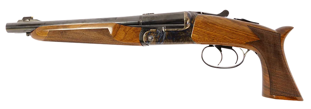 Davide Pedersoli Howdah 45 Colt/410 Ga 10.25" Blue Barrel, Case Hardened Receiver, Walnut Stock