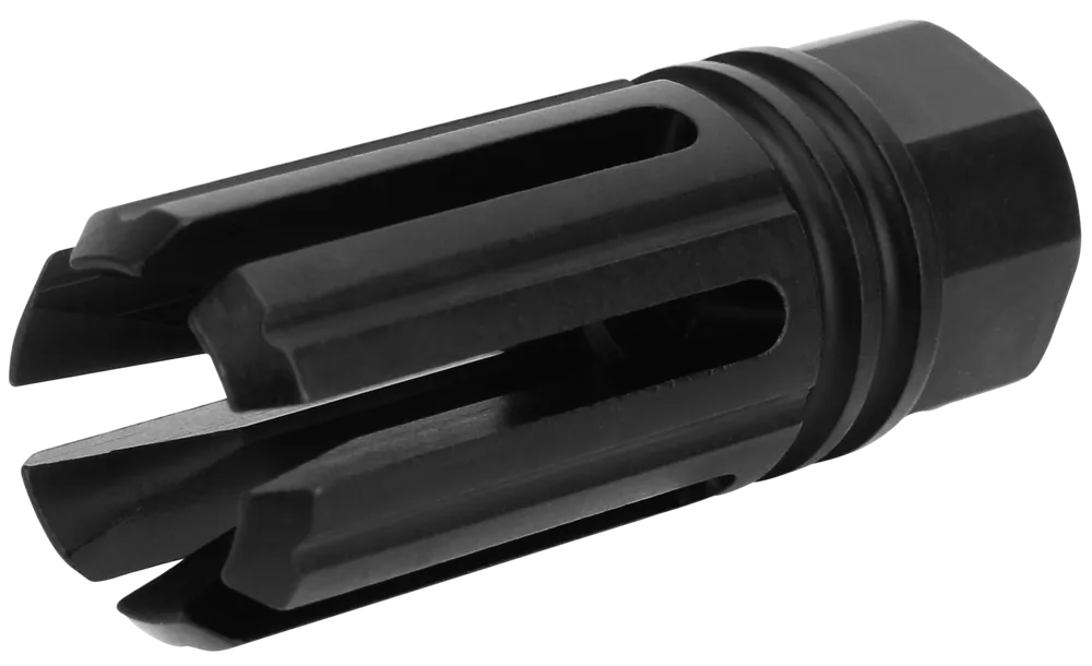 TacFire MZ1005N 6 Prong Flash Hider for 5.56 NATO AR-Platform, Black Nitride Steel, 1/2"-28 Threads, 2.22" OAL