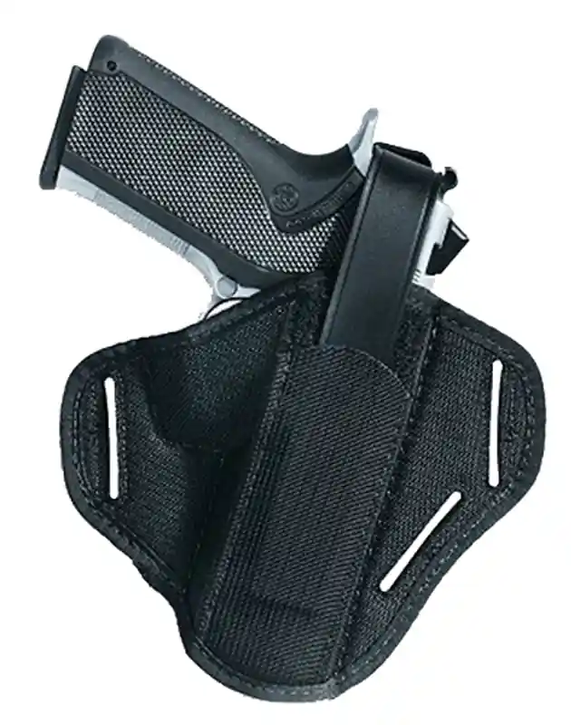 Uncle Mike's 86360 Super OWB Belt Slide for Small Frame Revolver, Right Hand, Black Nylon