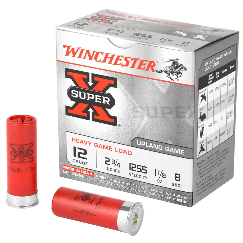 Winchester Super-X High Velocity 12 Gauge 2.75" #8 Shot 25 Rounds/Box