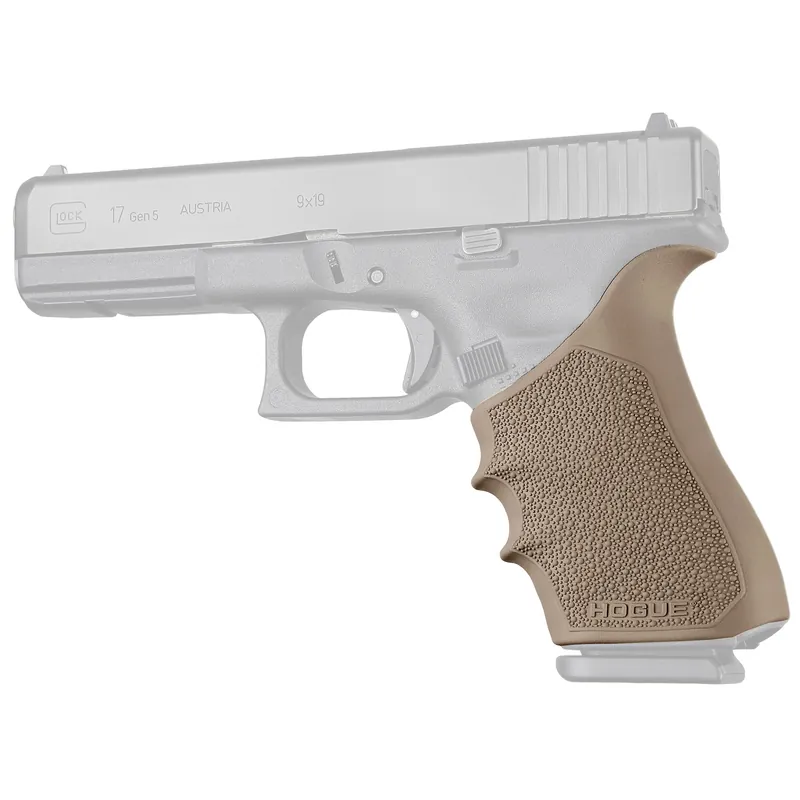 Hogue HandAll Beavertail Grip Sleeve for Glock 17/34 Gen 1-2-5 FDE