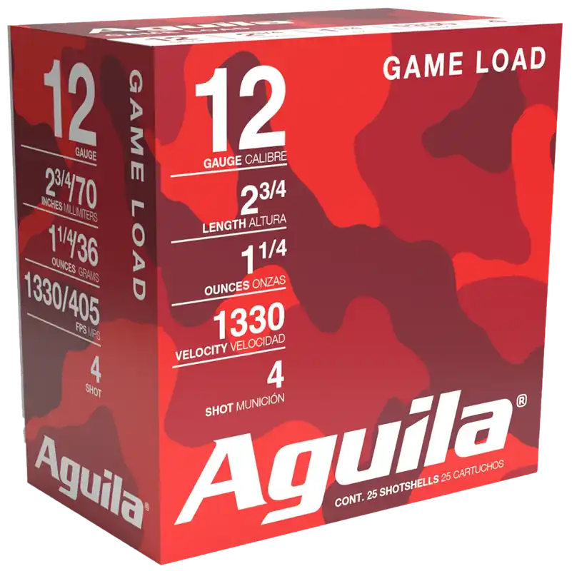 Aguila 12 Gauge High Velocity Birdshot - 25 Rounds per Box