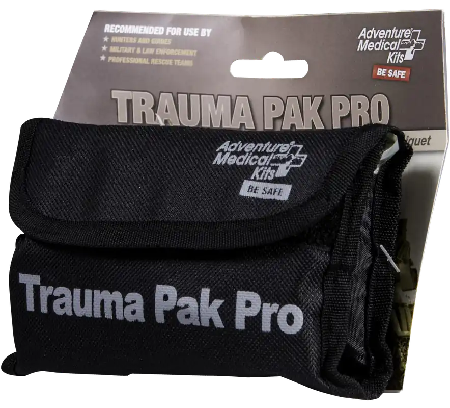 Adventure Medical Kits Trauma Pak Pro: Stop Bleeding Solution in Black