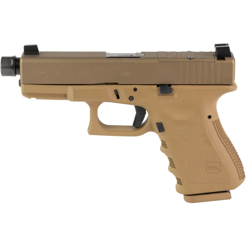 GLOCK 19OR Gen3 9mm Compensated 15-Round FDE