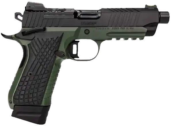 Kimber Mfg. KDS9C 9mm Pistol - Ranger Green/Black, 15+1/18+1 Capacity, 4.60" Barrel, Stainless Steel G-10 Grip