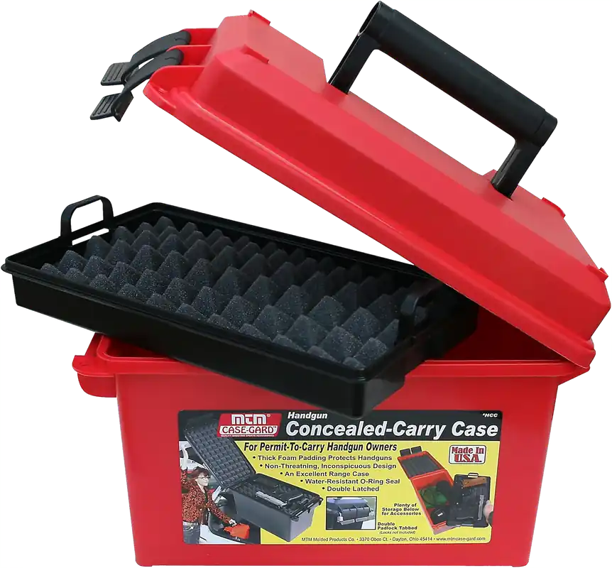 MTM Case-Gard HCC30 Red Handgun Conceal Carry Case