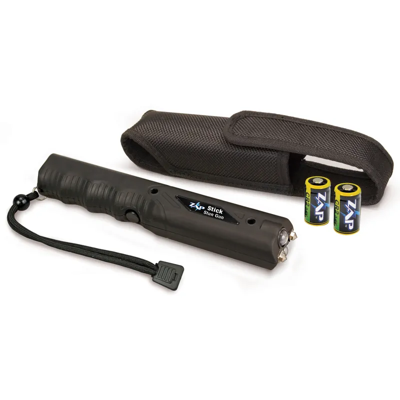PS ZAP Stun Stick/Flashlight 800,000V Black