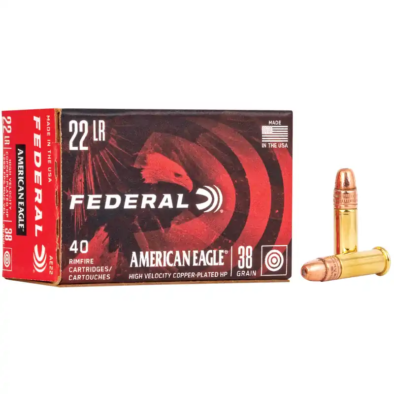 Federal American Eagle .22LR High Velocity Hollow Point 40gr - 4000 Rounds