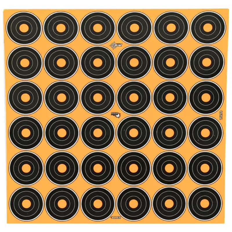 ALLEN EZ AIM 1" BULLSEYE TARGET SHEETS - PACK OF 12