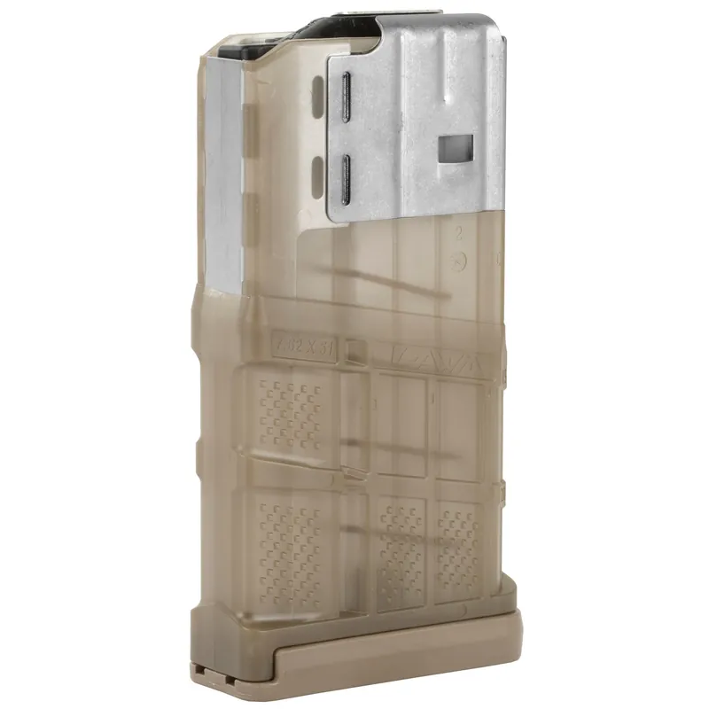 LANCER L7AWM 7.62mm 20-Round Magazine - Translucent Flat Dark Earth