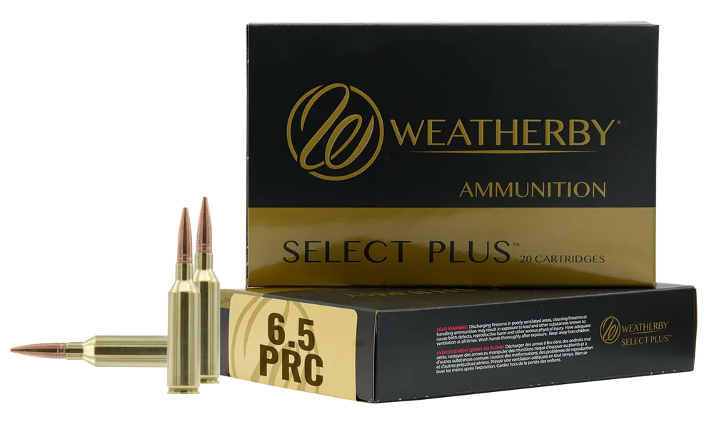 Weatherby Select Plus 6.5PRC 156gr Berger Elite Hunter Ammo - 20/Box
