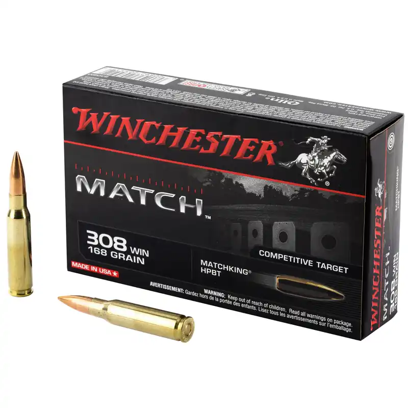 WIN MATCH 308WIN 168GR SM BTHP 20-Round Box
