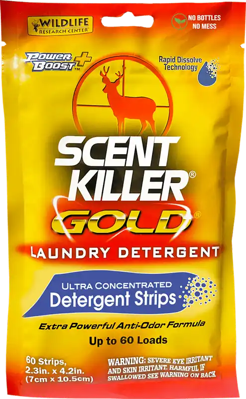 Wildlife Research Scent Killer Gold Odor Eliminator Laundry Strips - 60 Pack