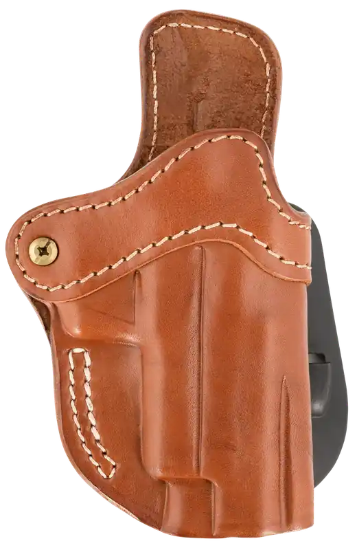 Optic Ready Leather Paddle Holster for Glock 17 & Walther PPQ - Right Handed