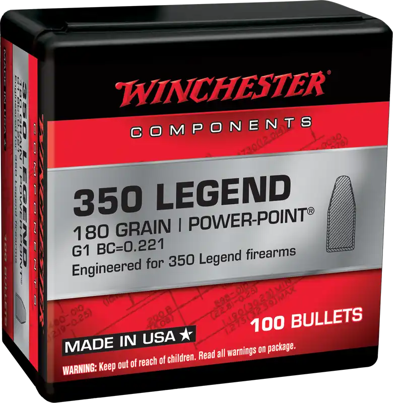 Winchester Ammo WB350P180X 350 Legend 180gr Power Point Rifle Ammo - 100 Rounds