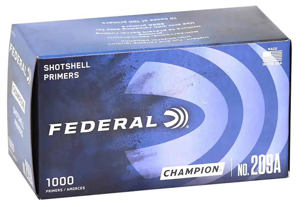 Federal 209A Champion Shotshells - All Gauges, 1000 Rounds per Box, 5 Cases
