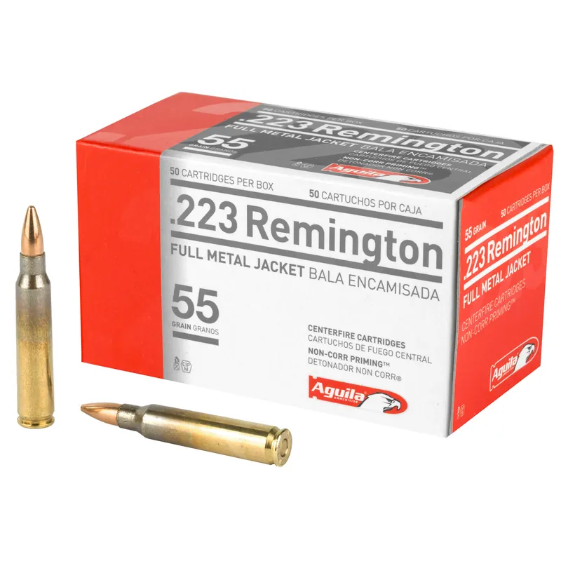 AGUILA .223 Remington 55 Grain FMJ Ammunition - 50 Rounds/1000 Rounds