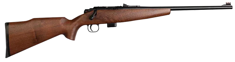 Crickett KSA20411 Model 722 Sporter Compact Youth Rifle - 22 LR, 16.25" Blued Barrel, Walnut Stock