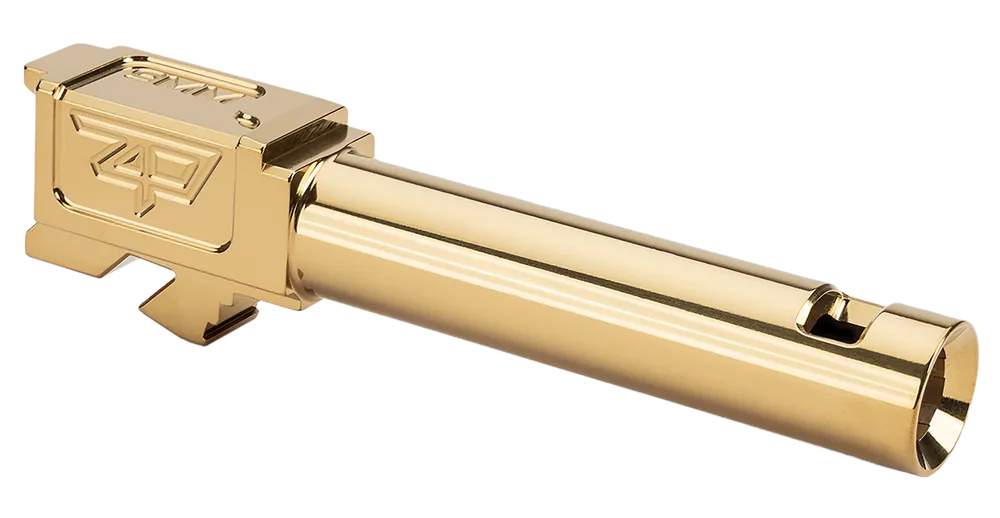 Zaffiri Precision ZP.19G5BCPG Gold Barrel for Glock 19 Gen 5 3.89" 416R Stainless Steel