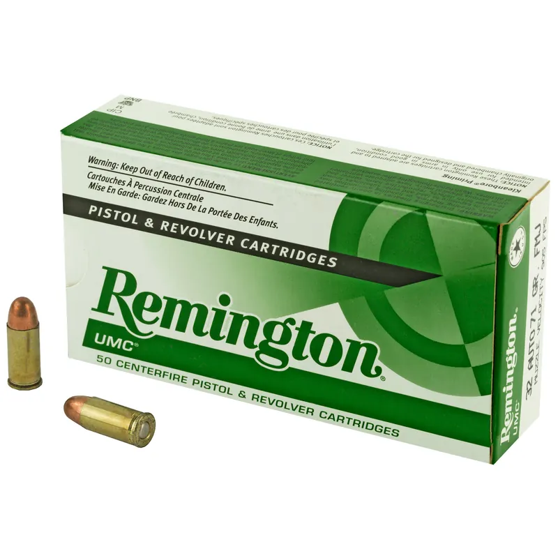 Remington UMC .32 ACP 70 Grain FMJ Ammunition - 50 Rounds/500 Rounds