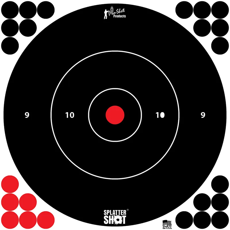 Pro-Shot 12" Bullseye SplatterShot Target, 12 Pack