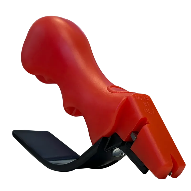 AccuSharp 1001C Red Handheld Knife & Scissor Sharpener with Diamond-Honed Carbide Blades