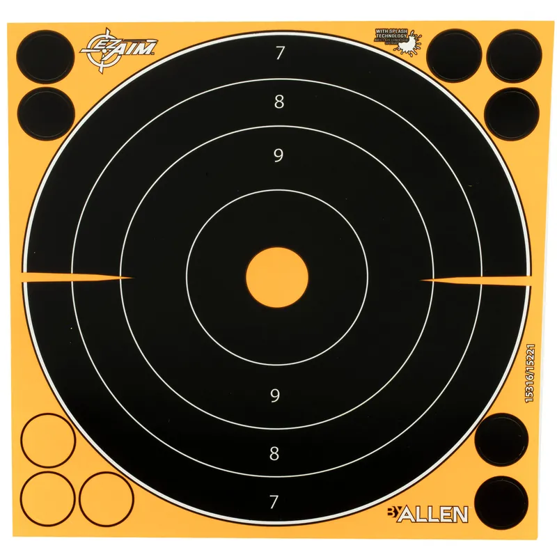 ALLEN EZ AIM 8" Bullseye Target Pack - 6 Count