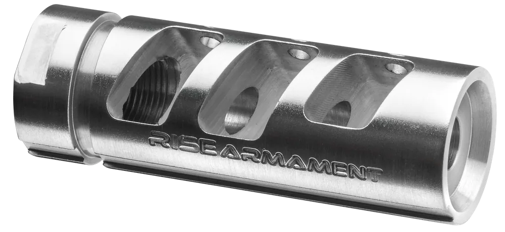 RA-701 Silver Compensator for 5.56 NATO AR-Platform, 416R Stainless Steel