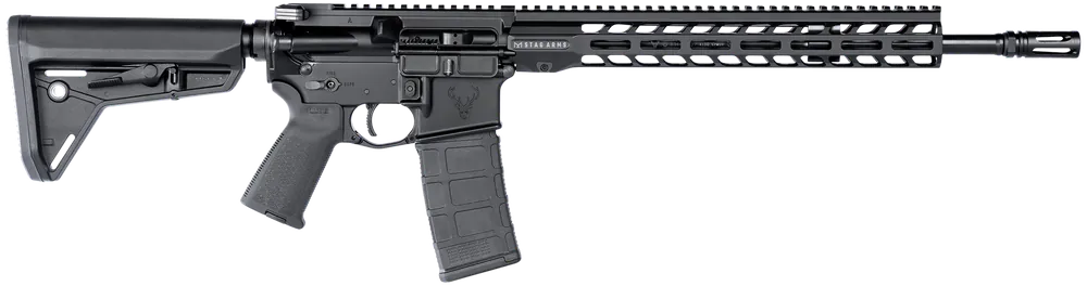 Stag Arms Stag 15 Tactical 5.56 NATO Rifle with Magpul Stock & MOE Grip - Black