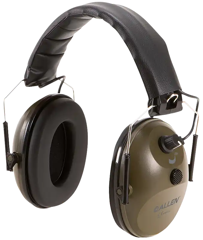 Allen 2225 Single Microphone Ear Muff 82 dB OD Green/Black for Adults