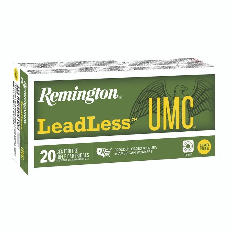 REM UMC 9MM 100GR Lead-Free Ammunition - 50 Rounds per Box, 500 Rounds per Case