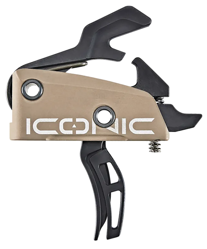 Rise Armament T22FDE Two-Stage Curved Trigger, 2 lbs Draw, FDE Finish for AR-15/AR-10