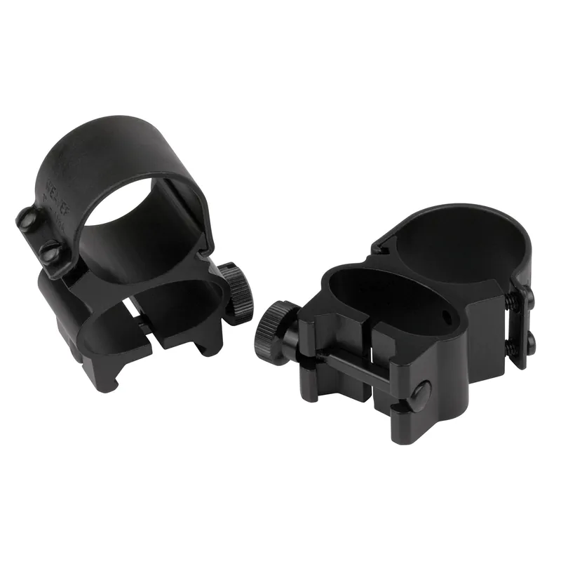 Weaver 1" See-Thru Top Mount Rings - Matte Finish