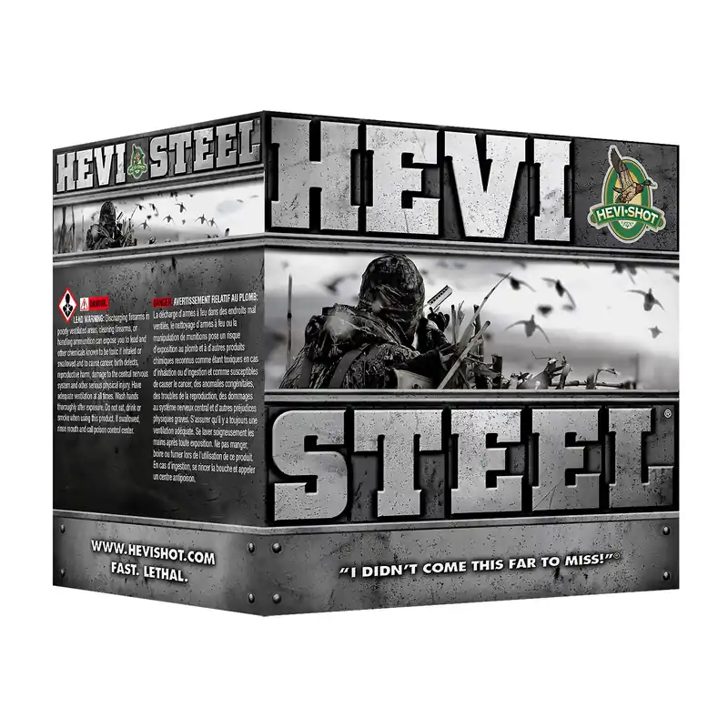 HEVI STEEL 20 Gauge 3-Inch #3 Shotgun Shells - 25 Rounds per Box, 250 Rounds per Case