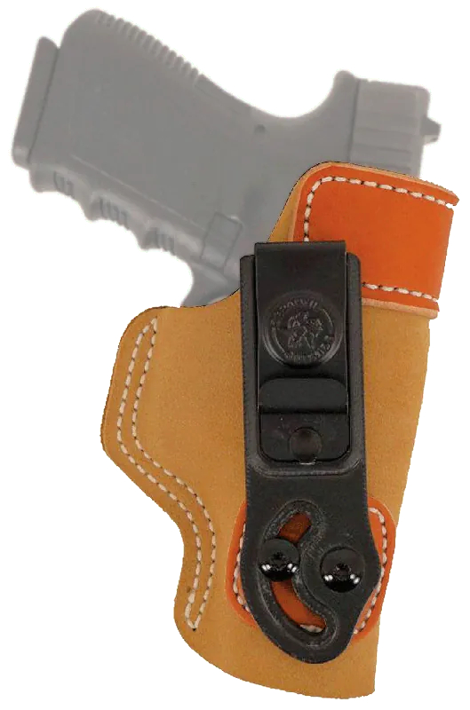 DeSantis Gunhide Sof-Tuck IWB Holster for Glock 26/27 - Right Handed, Tan Leather/Suede