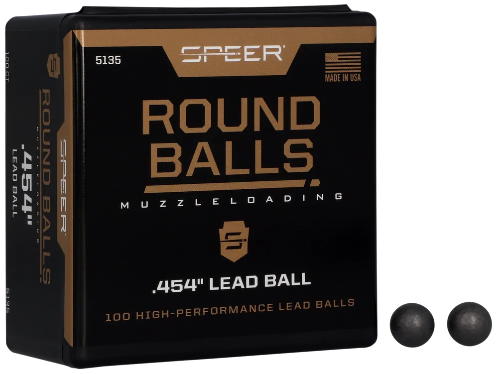 Speer 5135 .44 Cal 140gr Lead Balls - 100 Count Box (5 Case)