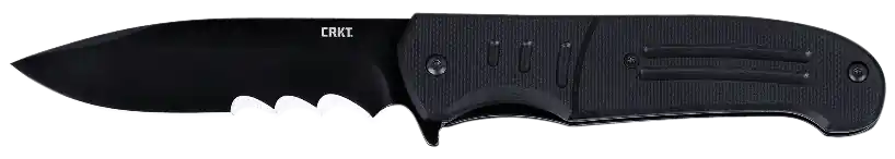 CRKT Ignitor 6885 Folding Knife with Part Serrated Blade and G10 Handle
