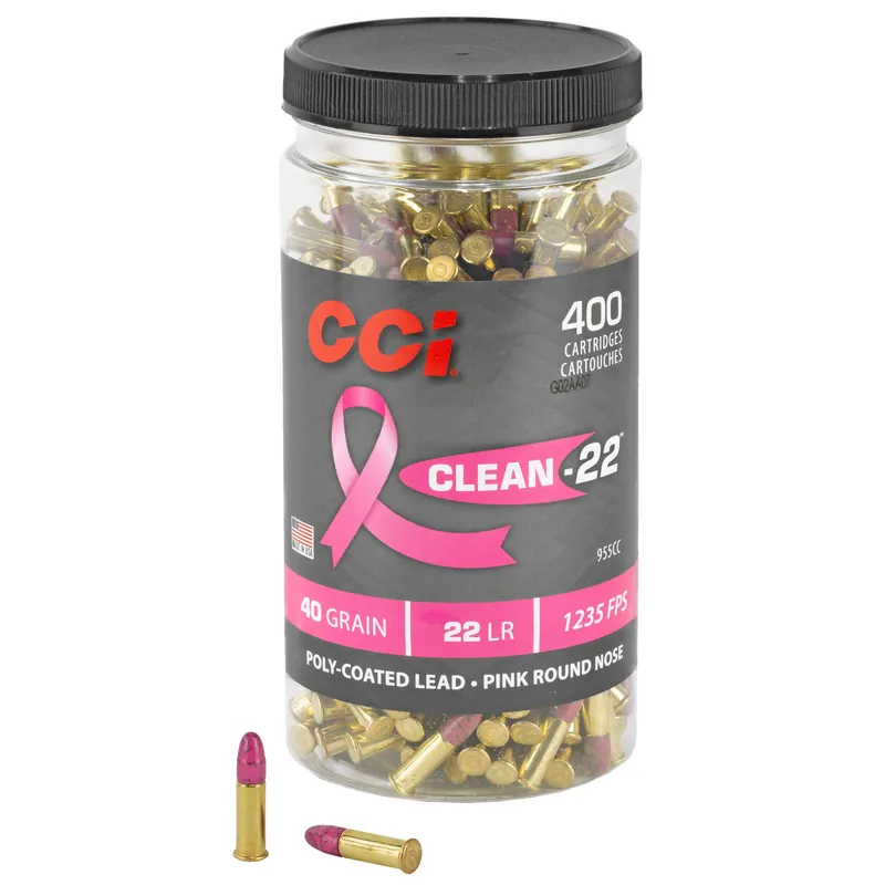 CCI CLN-22 Pink High Velocity .22LR 40GR 400 Rounds
