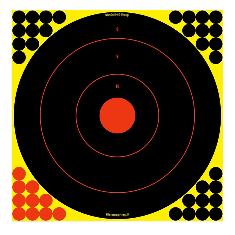 Birchwood Casey 12" Reactive Bullseye Targets - 12 Pack