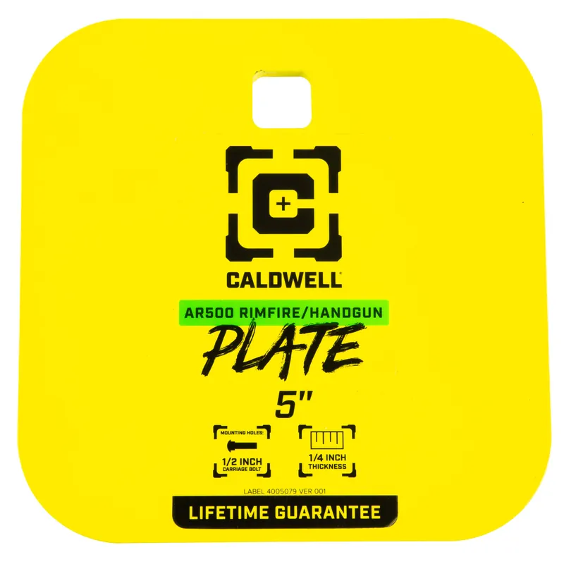 Caldwell AR500 1/4" RF/HG 5" Steel Gong Target