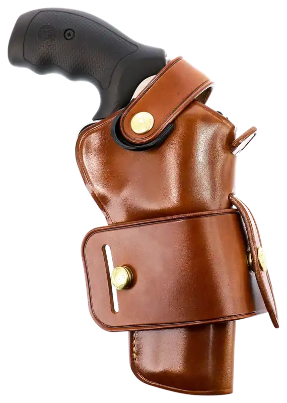 Galco WG2104 Wheelgunner 2.0 OWB Tan Leather Belt Slide for 4" S&W L Frame/Ruger Security-Six Ambidextrous
