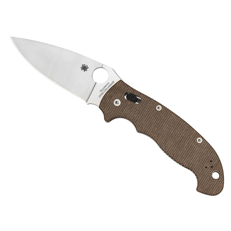 Spyderco Manix 2 XL Brown Canvas CPM Knife