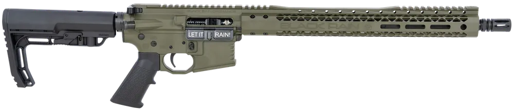 Black Rain BRO-20110401 5.56x45mm NATO Rifle, OD Green Cerakote, MFT Stock & Grip, Right Hand