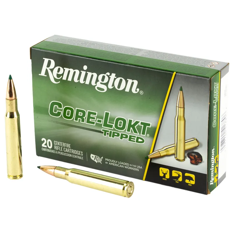 Remington 30-06 Springfield 180 Grain Core-Lokt Tipped Ammunition - 20 Rounds/200 Rounds